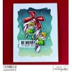 ODDBALL CANDY CANE ELVES RUBBER STAMP